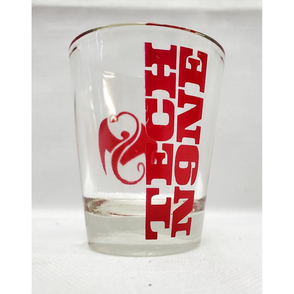 Tech N9ne ●‎ Red & Clear Shot Glass ● Strange Music Snake & Bat Logo ● UNIQUE!!!